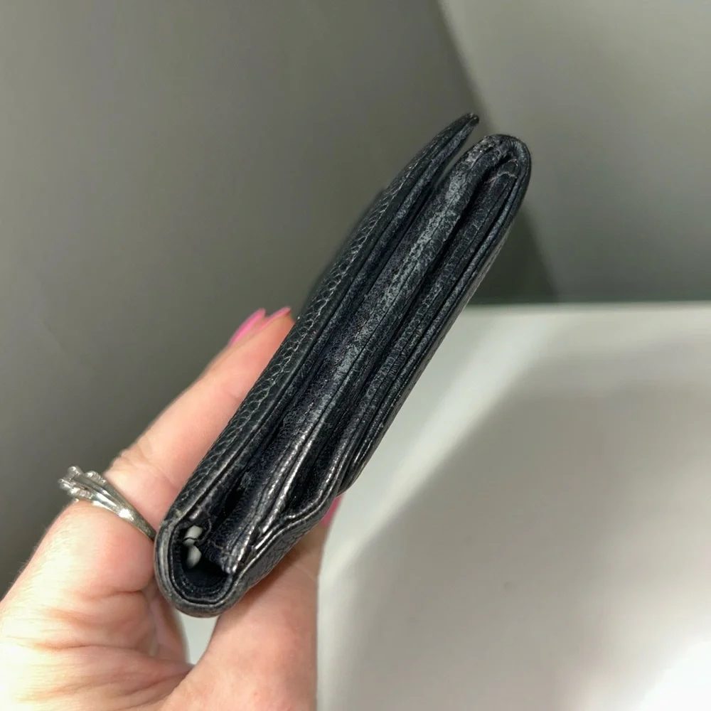 Chanel Caviar Leather Timeless CC Flap Compact Wallet